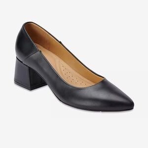 Nisolo Fiorela Go-To Mid Heel Soft Black Leather US Women’s Size 7.5